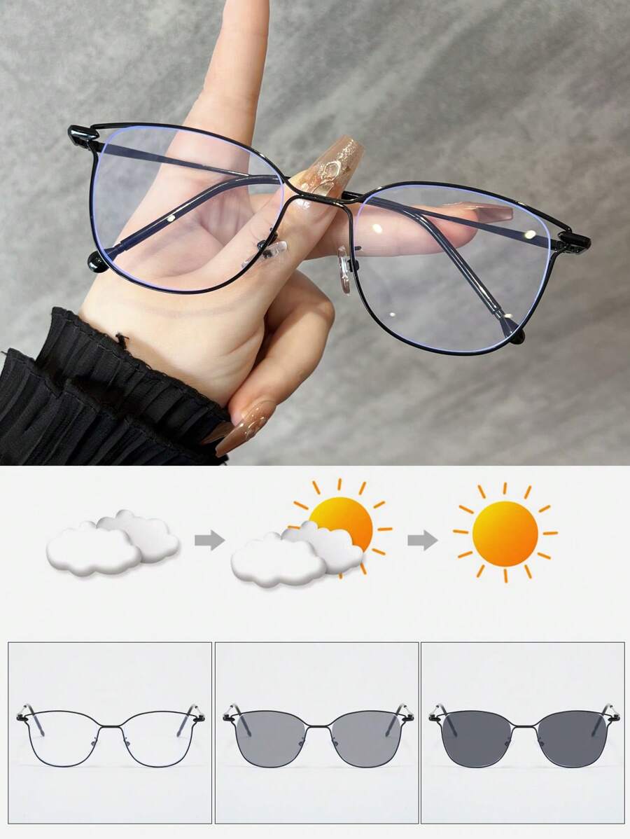 Sunglasses Cat Eye - 1 adet Metal Kedi Gözü Oyuk
