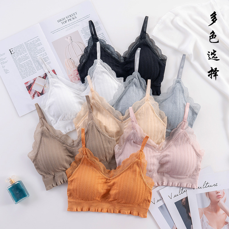 Bralette Triangle Set - 3D Sexy Lingerie Dikişsiz Spor Sutyeni