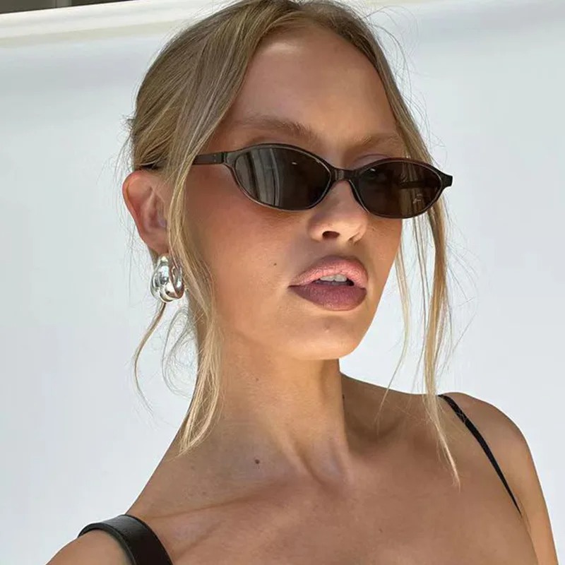Sunglasses Cat Eye - Retro Oval Çerçeve Güneş Gözlüğü Moda