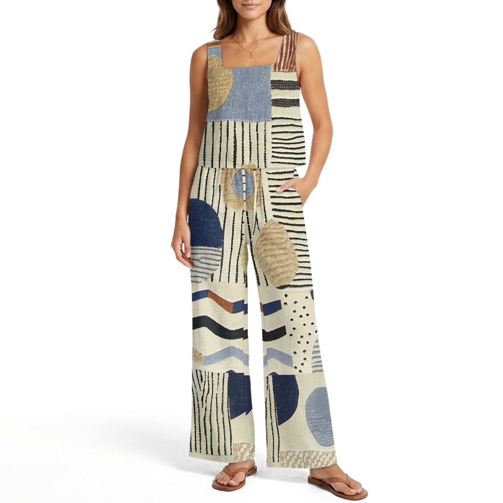 INSTANTARTS Kadın Keten Yelek  - Linen Pant Wide incelemesi ve fiyatı