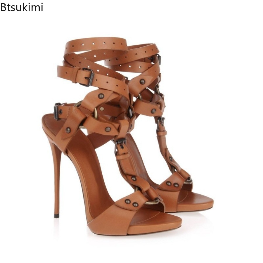 Seksi Daire Çapraz Strappy Gla - Sandal Strappy Heeled incelemesi ve fiyatı