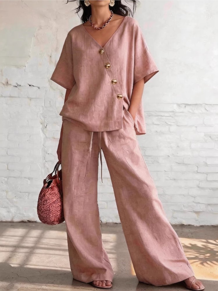 Günlük Pamuklu Bol Pantolon Ta - Linen Pant Wide incelemesi ve fiyatı