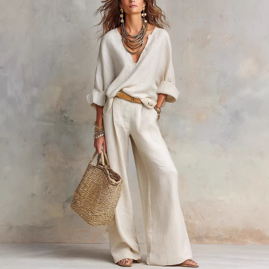 Vintage Kadınlar İçin Sade Gün - Linen Pant Wide incelemesi ve fiyatı