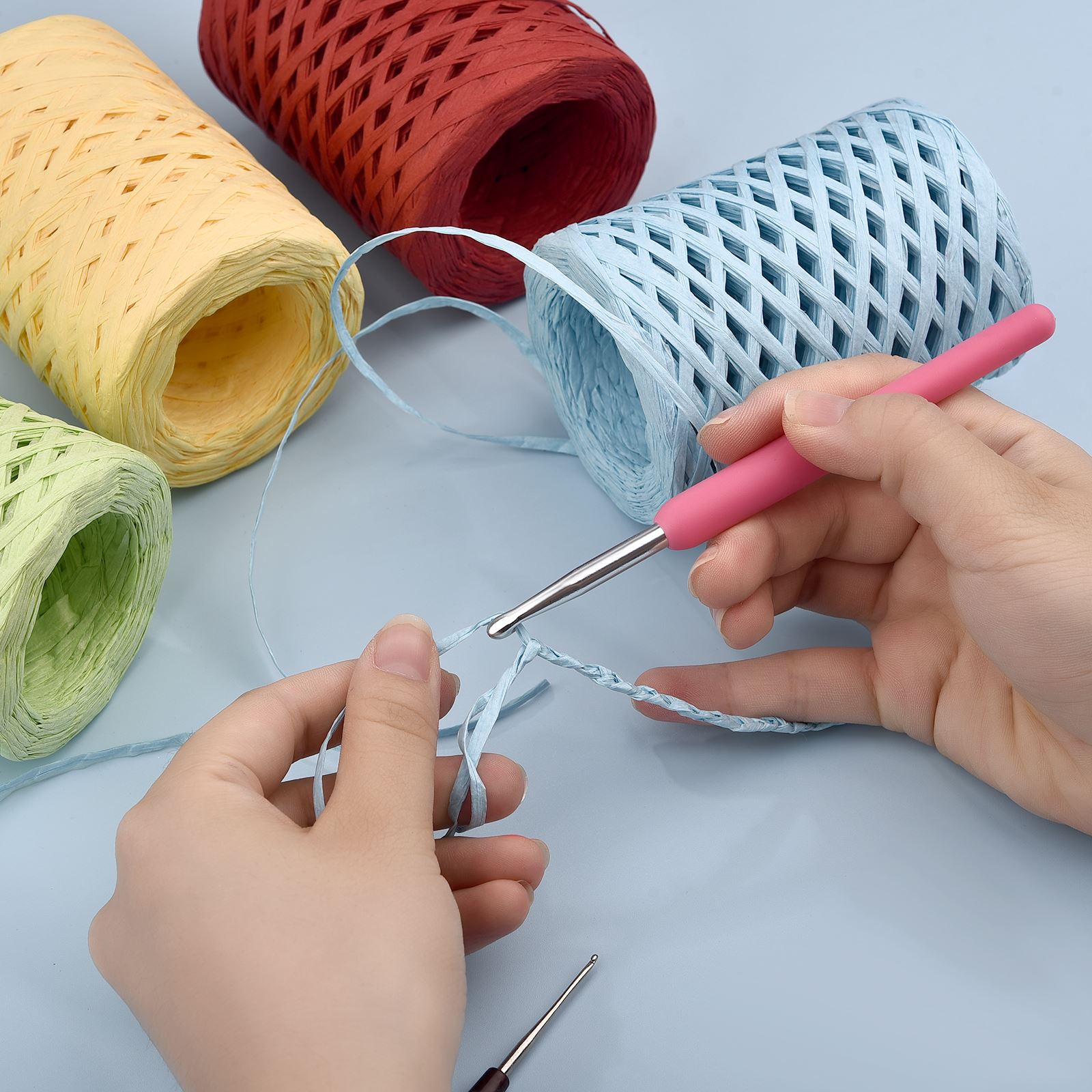 100 M Doğal Rafya Hasır Iplik  - Crochet Bag Raffia incelemesi ve fiyatı
