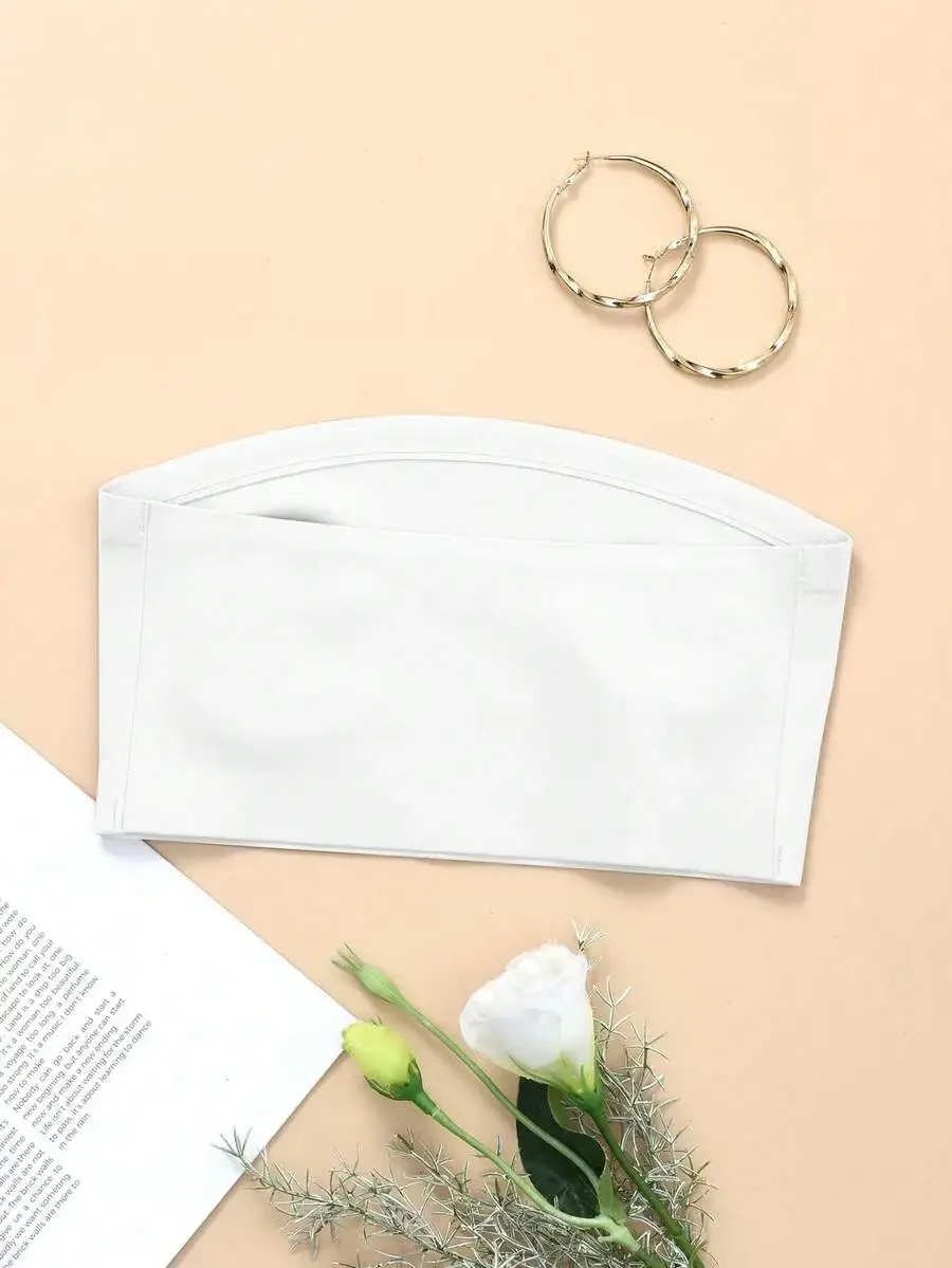 Kadınlar Beyaz Straplez Sade S - Bralette Triangle Set incelemesi ve fiyatı