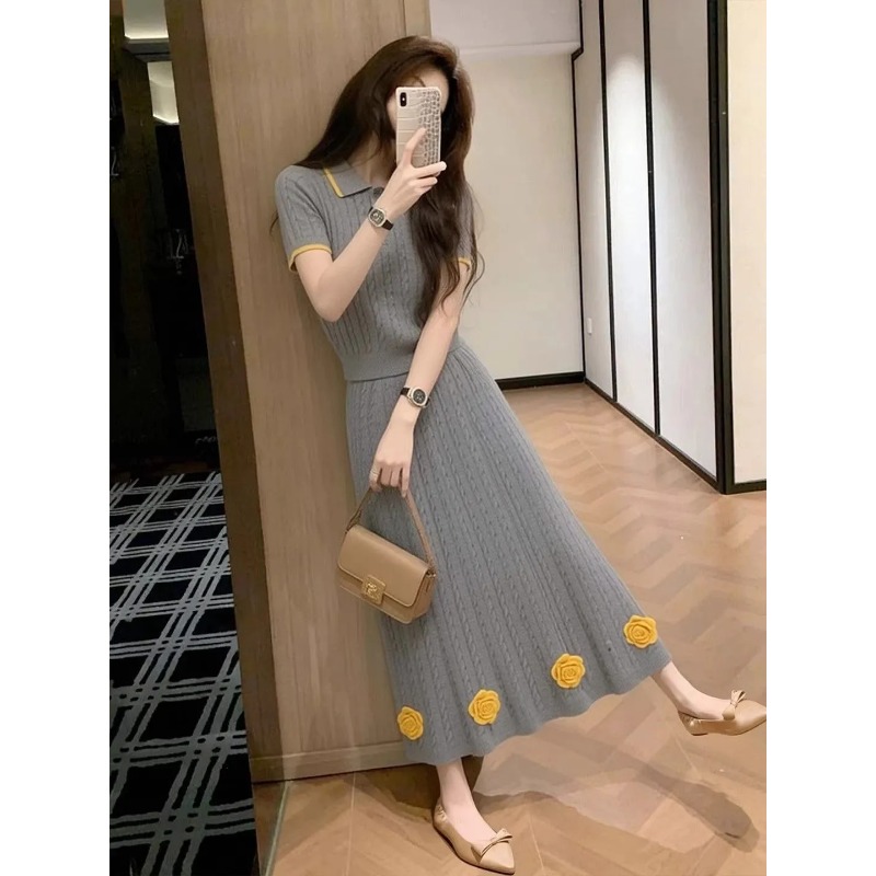 Kadın Çiçek Desenli Örme İki P - Midi Skirt Floral incelemesi ve fiyatı